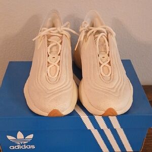 Adidas Cream Athletic Sneakers